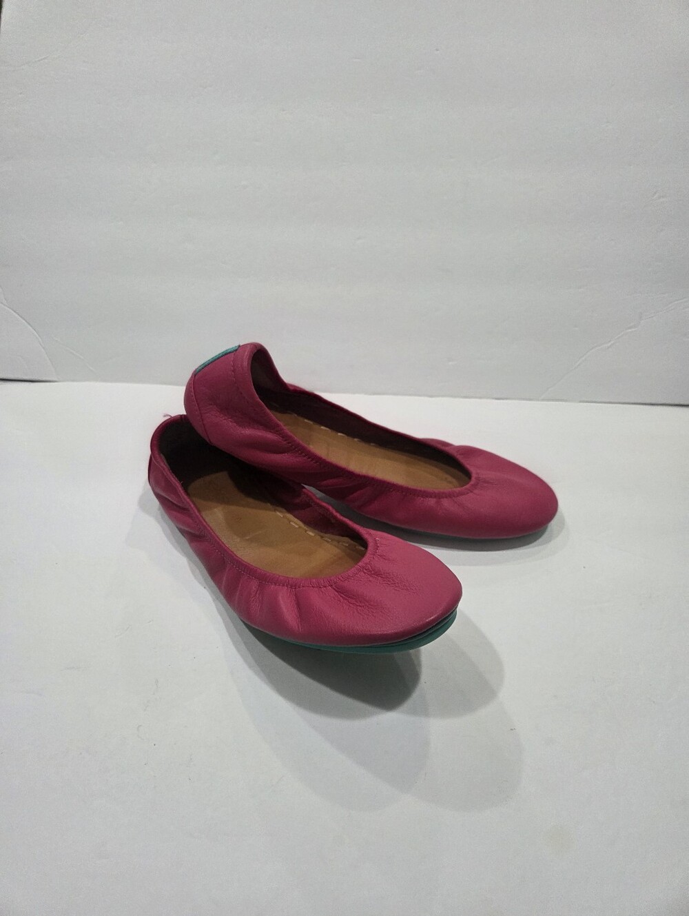 Tieks By Gavrieli Women's Fuchsia Leather Ballet Flats Sz.10